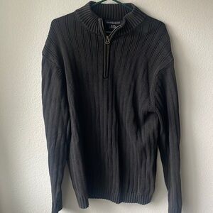 Hathaway sweater Men's Extra Large black ribbed